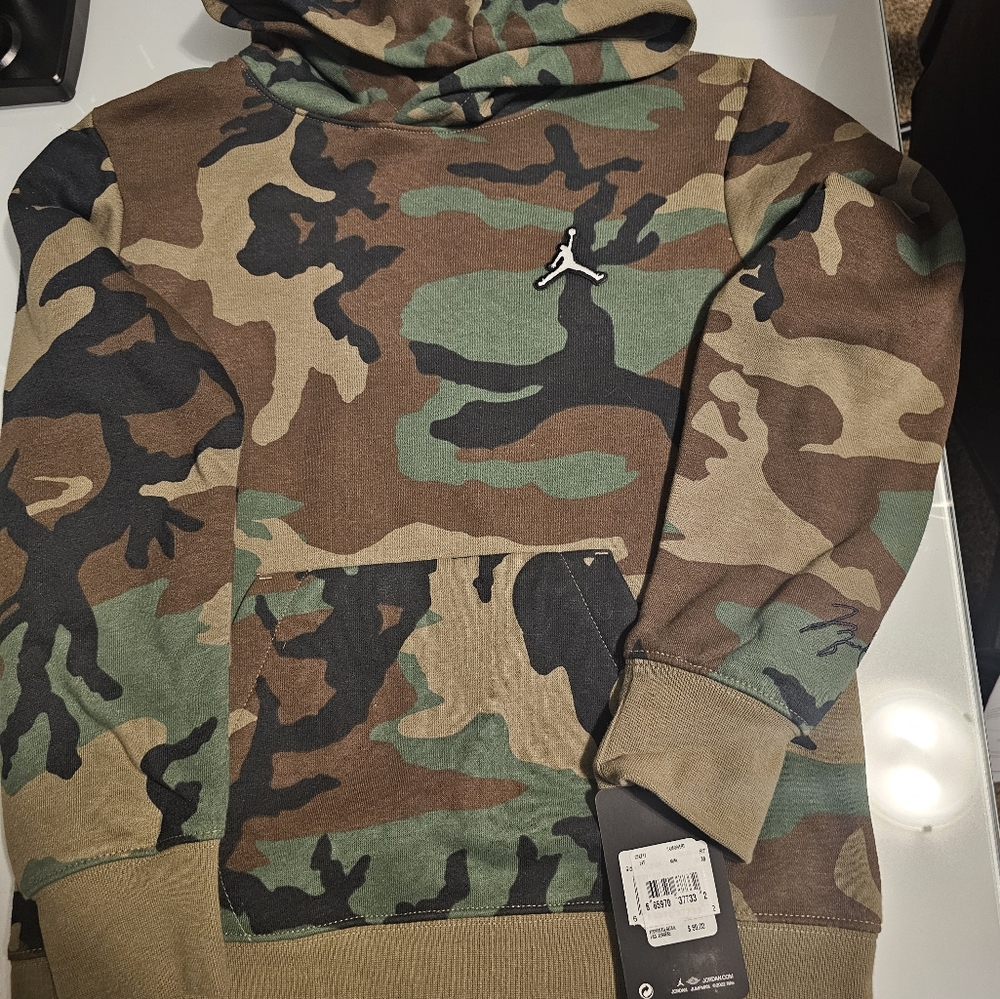 Jordan NEW! Camouflage Hoodie with Logo
